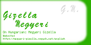 gizella megyeri business card